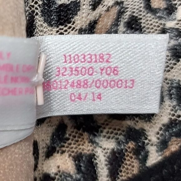 Victoria secret pink strapless bandeau animal print XS/TP NWOT - Picture 9 of 12